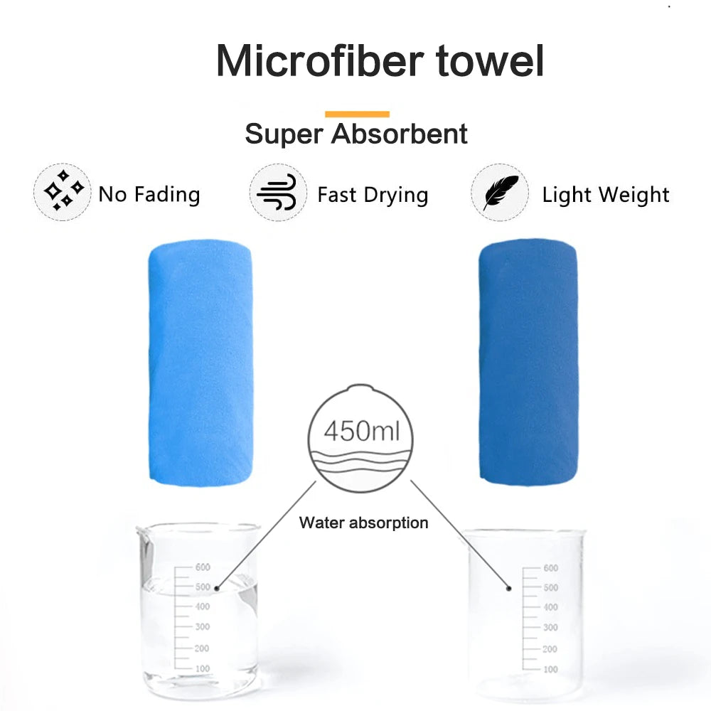 Toalha de microfibra - Secagem ultra rápida